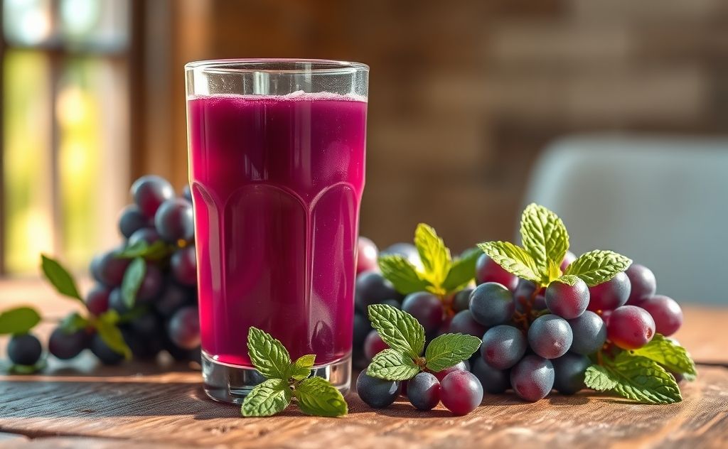 Grape juice benefits for soothing sore throat