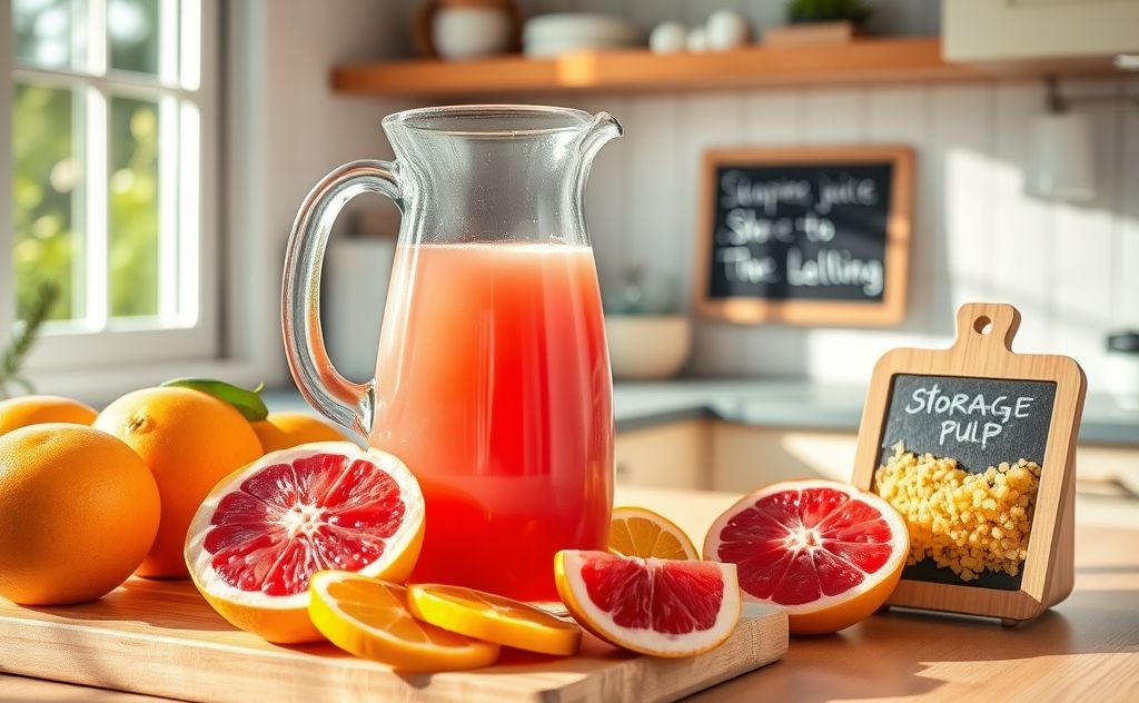 Grapefruit juice freshness and storage tips
