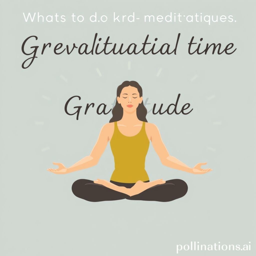 Gratitude Meditation Techniques