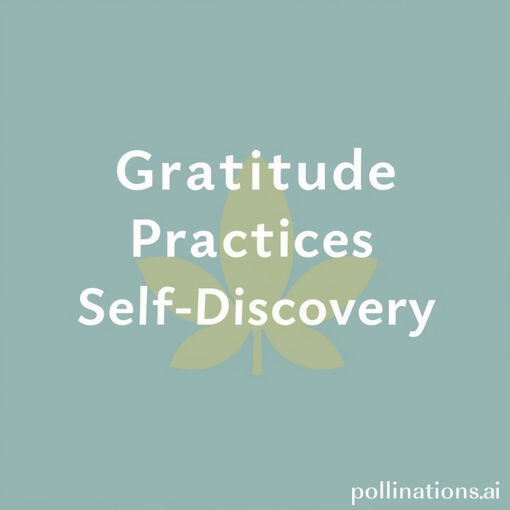 Gratitude Practices for Self-Discovery