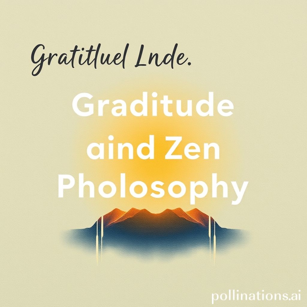 Gratitude and Zen Philosophy