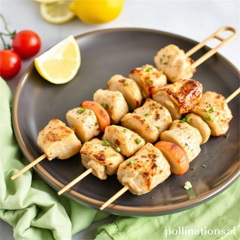 Greek-Style Lemon Chicken Skewers