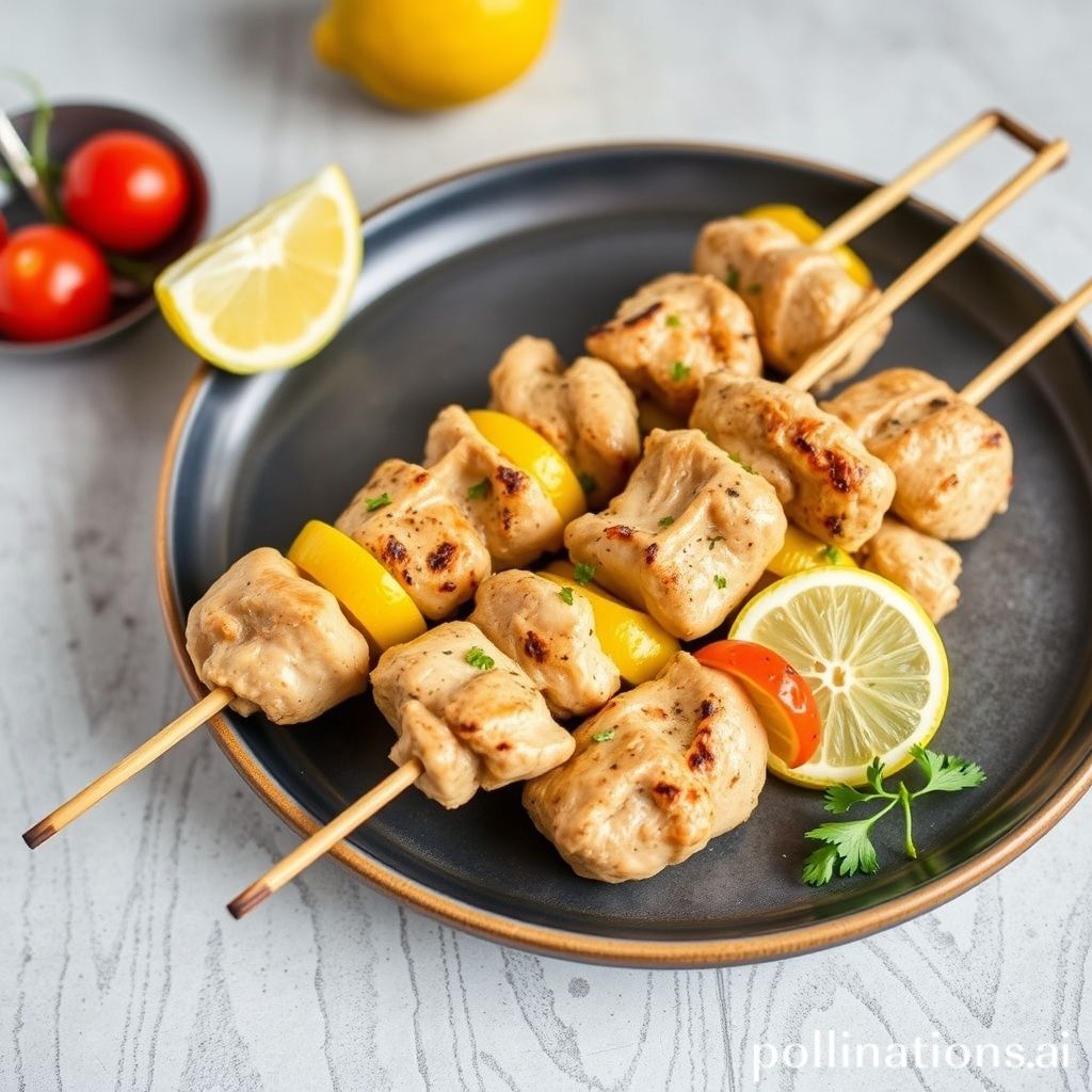 Delicious Greek-Style Lemon Chicken Skewers