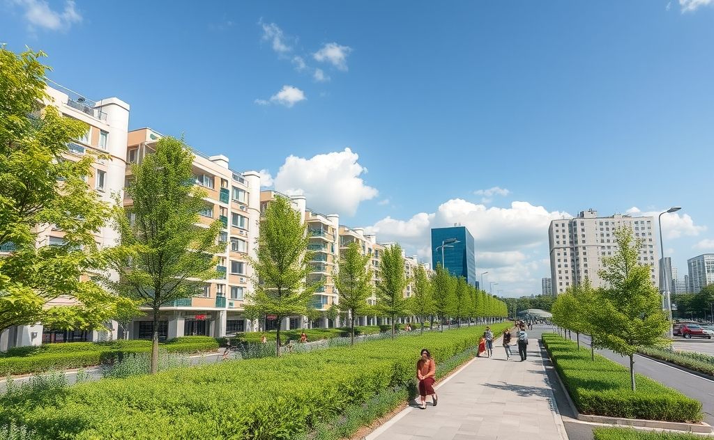 Green infrastructure for urban temperature control