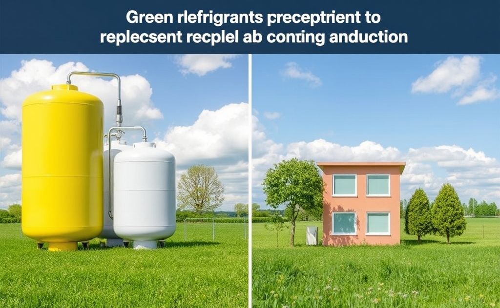 Green refrigerants and traditional options comparison