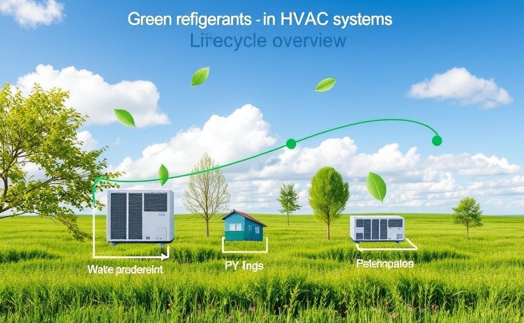 Green refrigerants in HVAC systems lifecycle overview