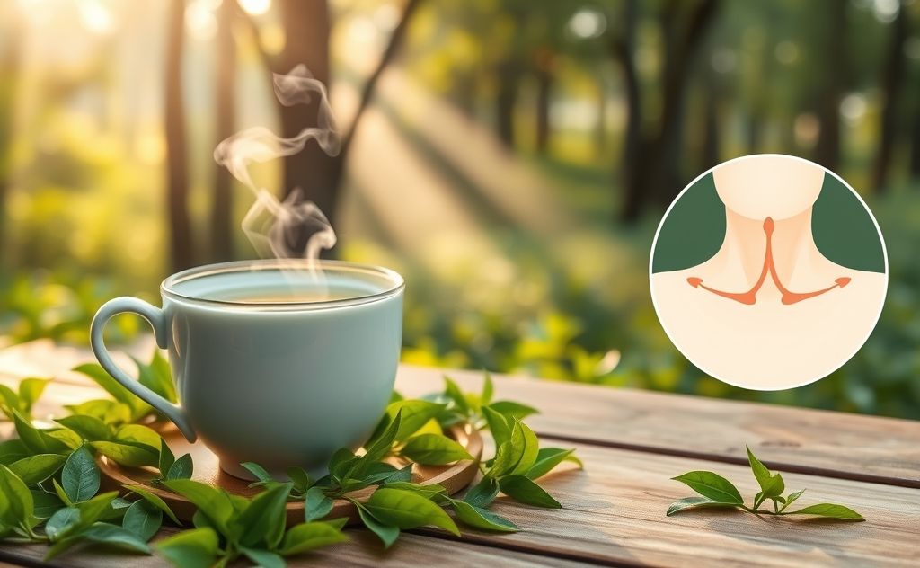 Green tea benefits swollen lymph nodes relief