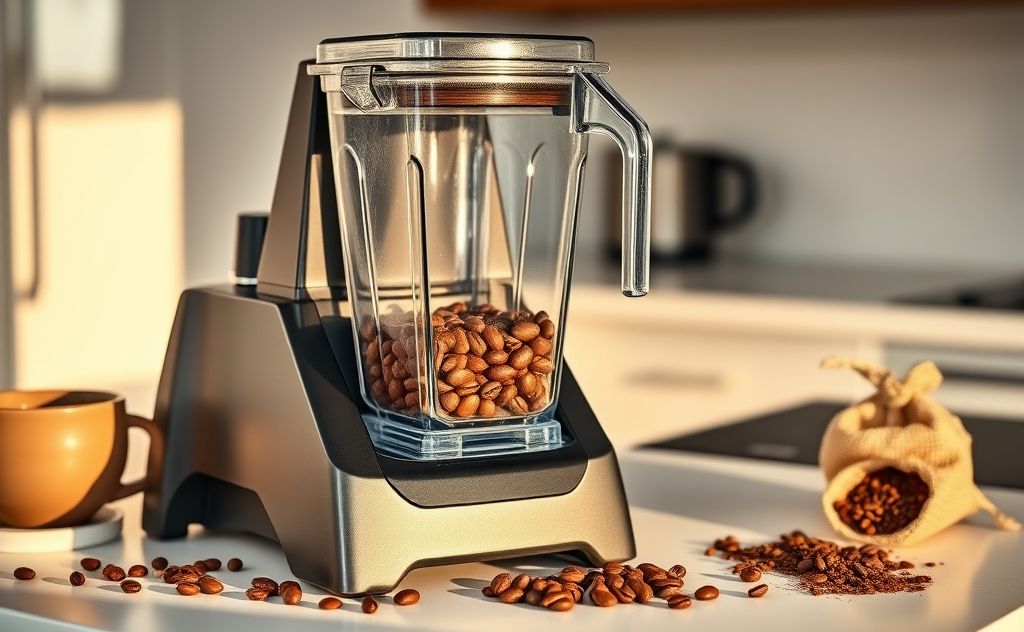 Grind coffee beans in Vitamix with ease