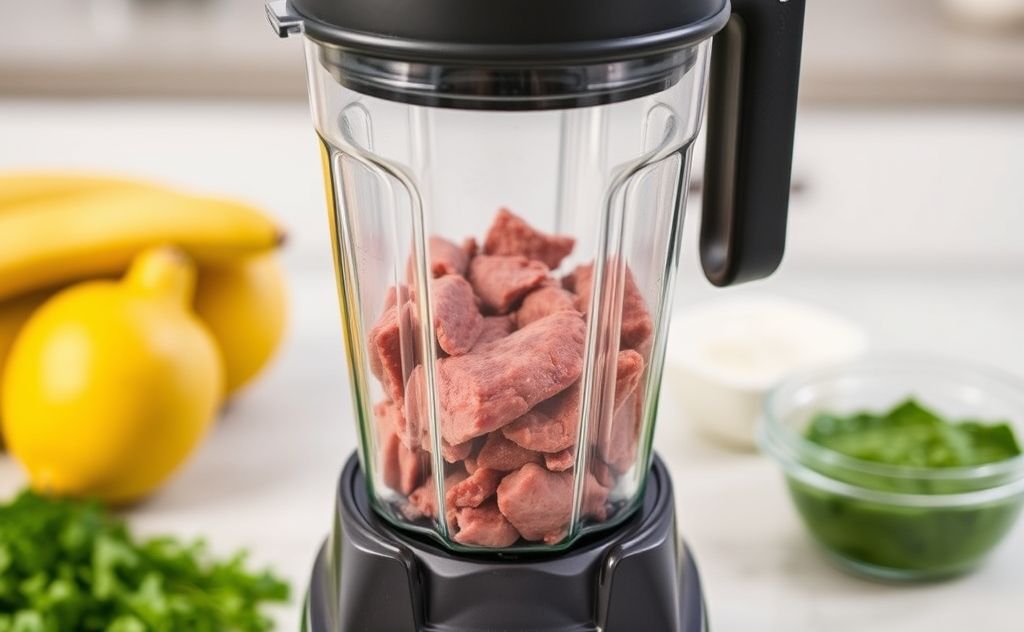 Grind meat effortlessly with a Vitamix blender