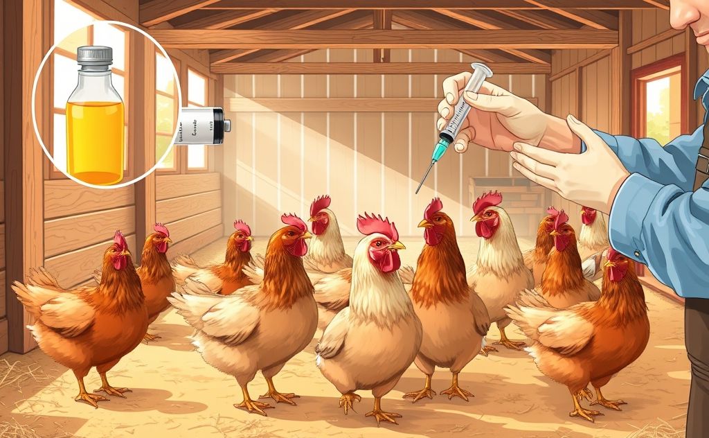 Guide for administering ivermectin to chickens