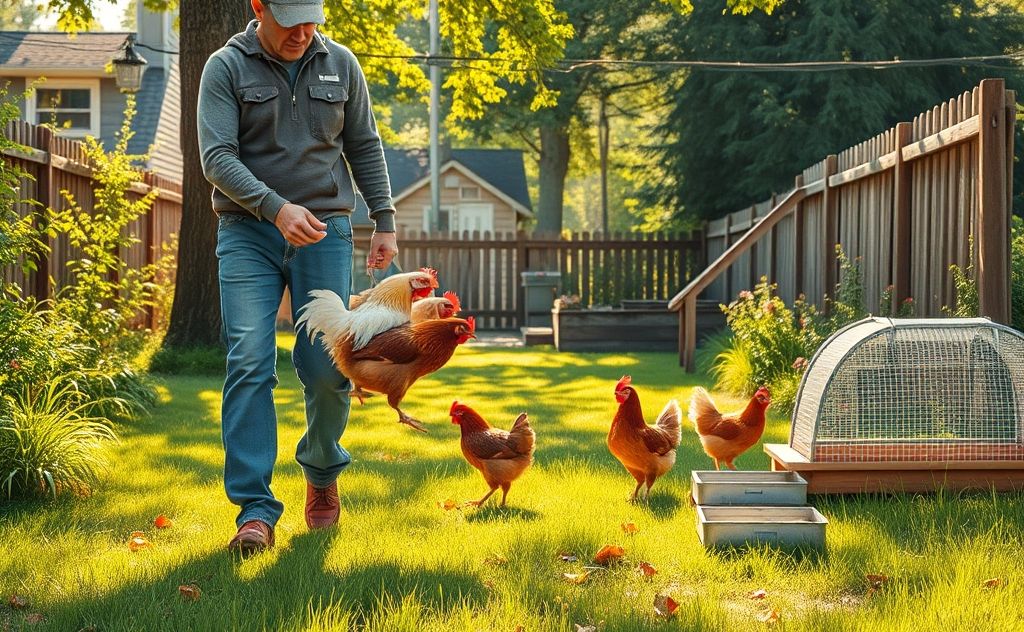 Guide for safely relocating chickens outdoors