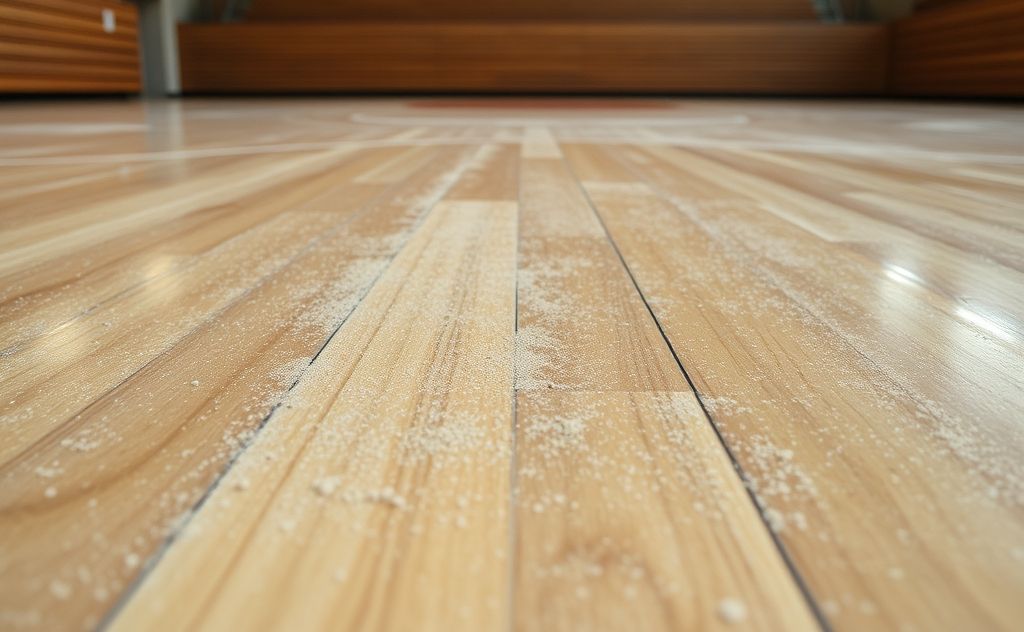 Gym floors attract more dust than other surfaces.