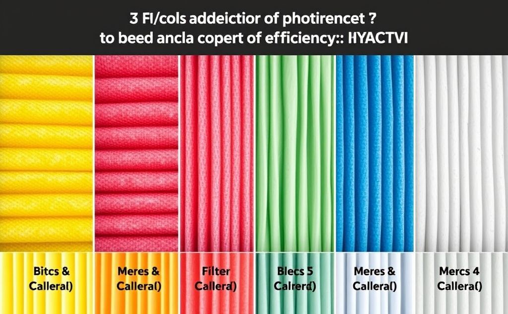 HVAC filter colors and their effect on efficiency