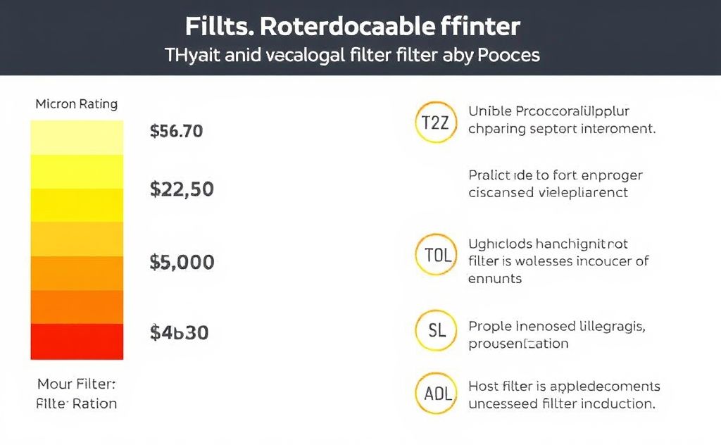 HVAC filter with micron rating details and features