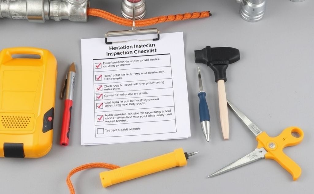 HVAC inspection checklist with key steps and tools