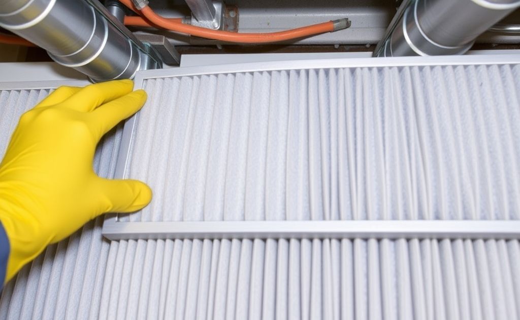 HVAC system clean filters improve air quality