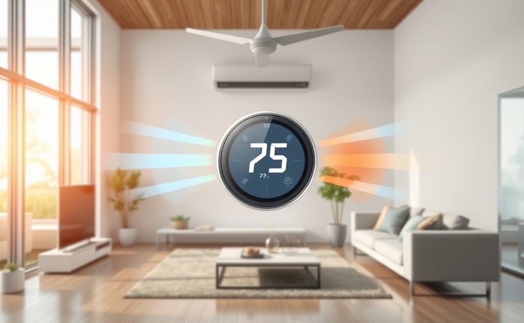 HVAC system controls room temperature efficiently