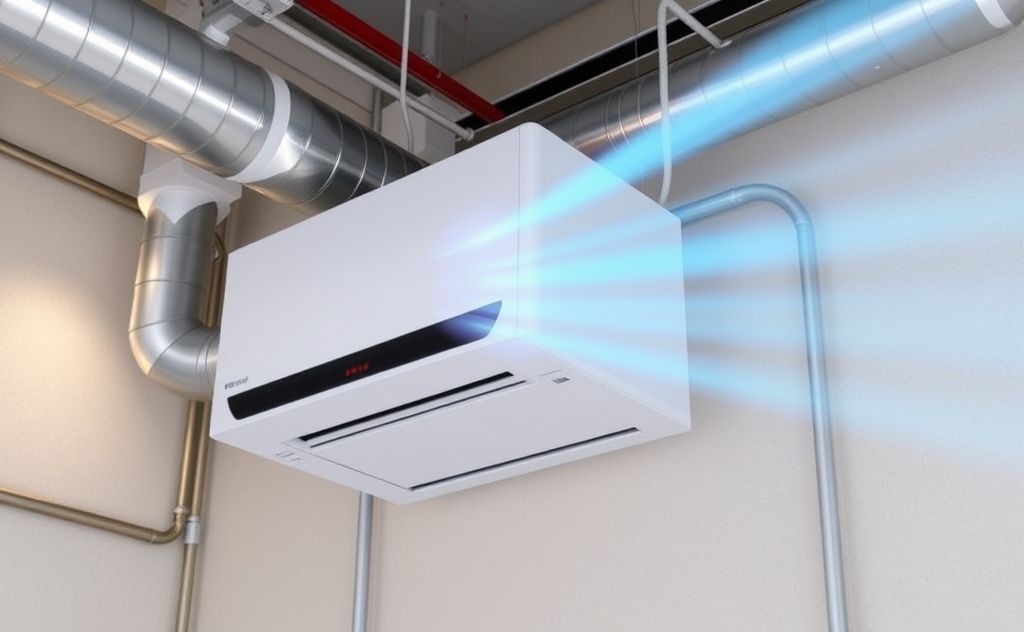 HVAC system enhancing air exchange efficiency