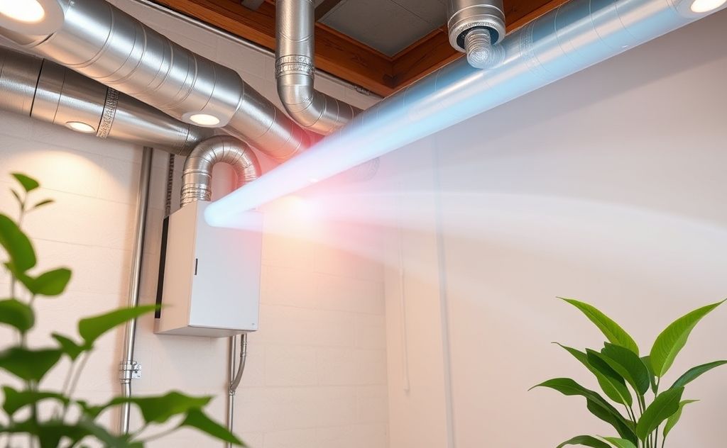 HVAC system enhancing clean indoor air quality