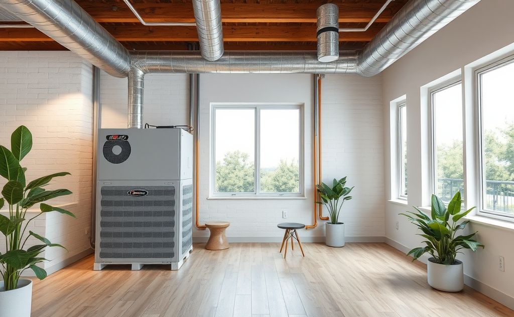 HVAC system ensures comfort and air quality indoors