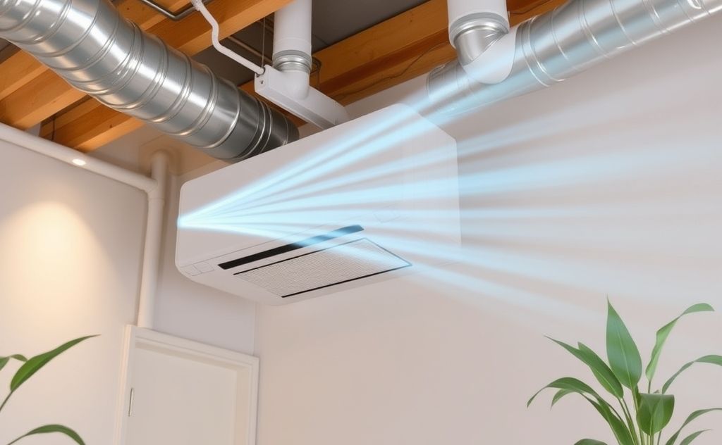 HVAC system improving indoor air circulation