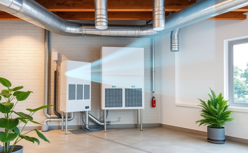 HVAC system improving indoor air quality and comfort