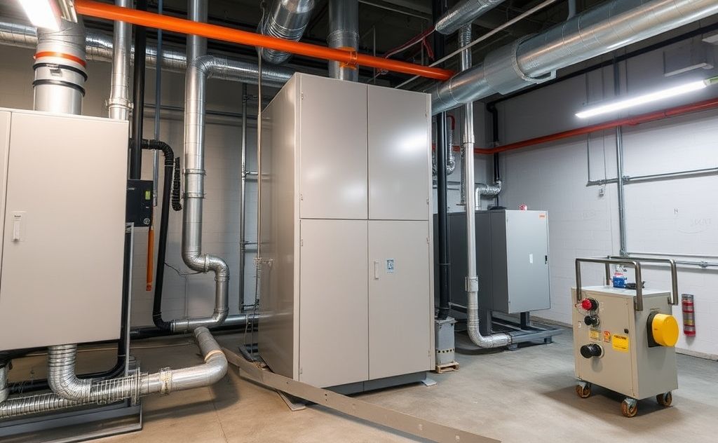 HVAC system managing humidity in industry