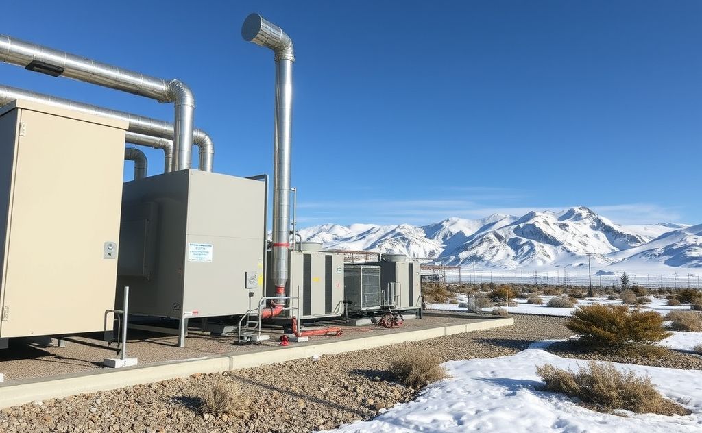 HVAC system managing temperature in harsh climates