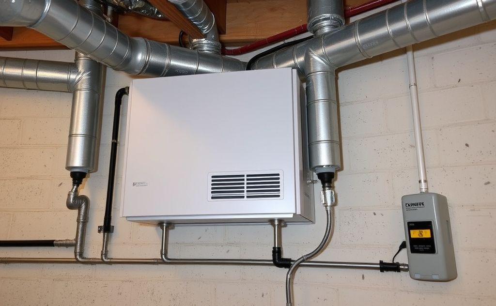 HVAC system with humidity-sensitive materials in use