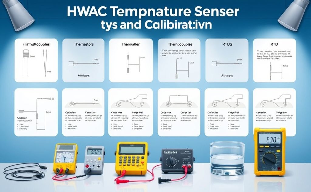 HVAC temperature sensor types and calibration