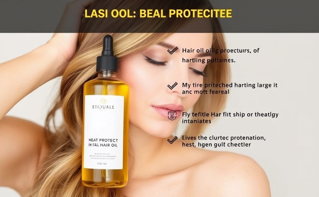 Hair oil for heat protection benefits