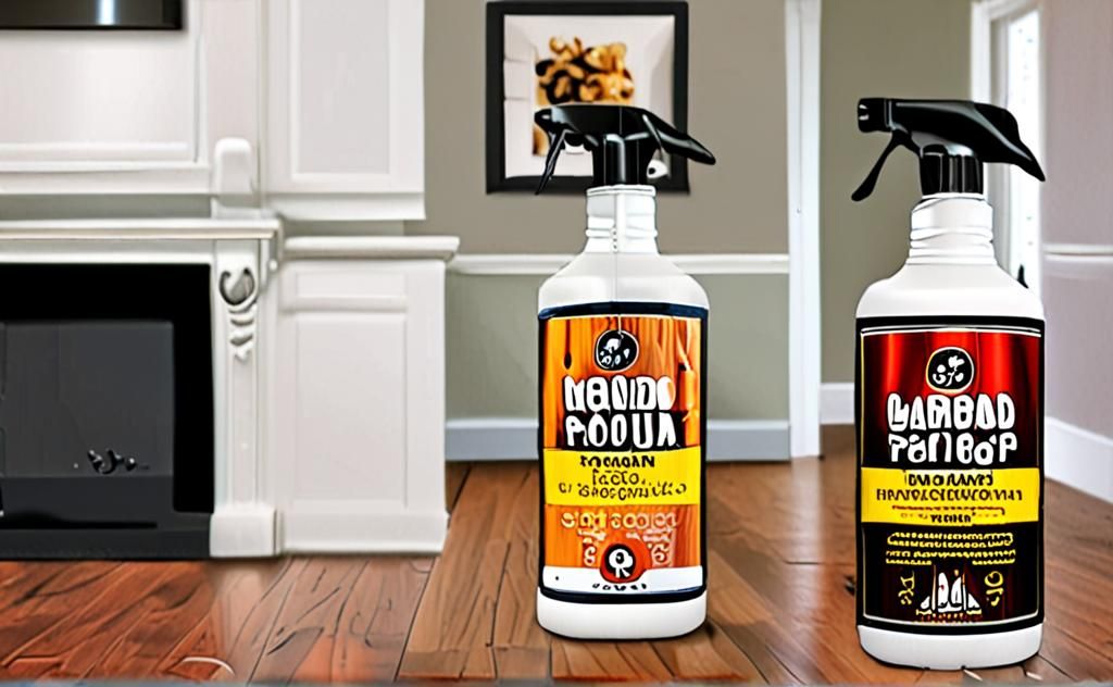 Hardwood floor polish and cleaner combo