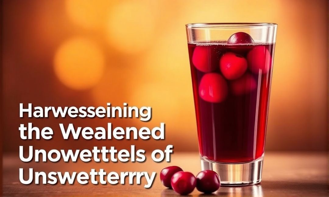 Harnessing the Healing Properties of Unsweetened Cranberry Juice