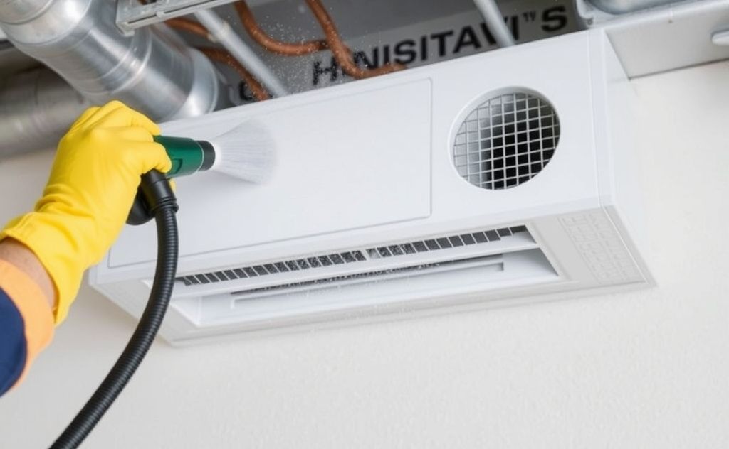 Health benefits from HVAC system cleaning