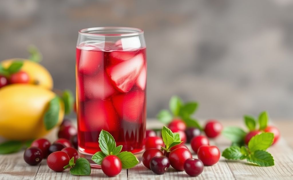 Health benefits low sugar cranberry juice nutrient dense