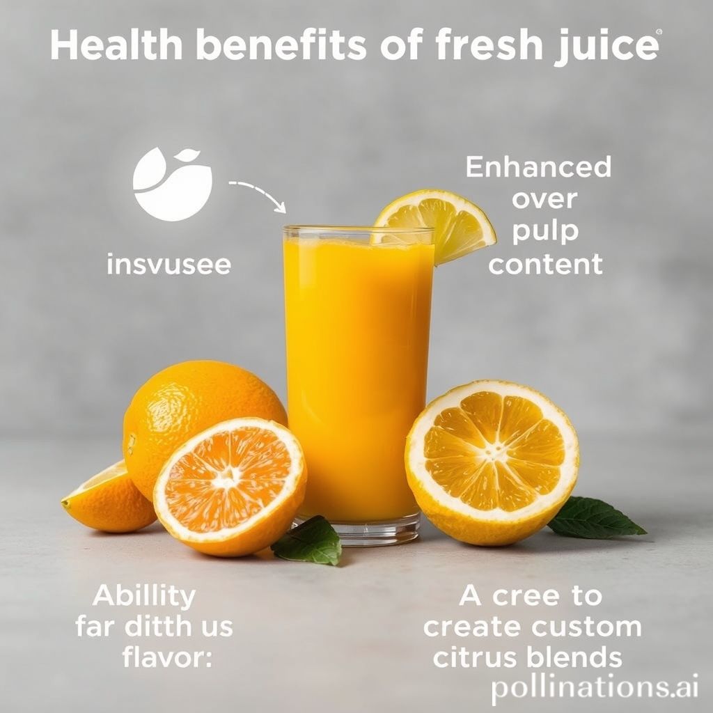 Fresh Citrus Juice: Health, Flavor, Control, and Custom Blends