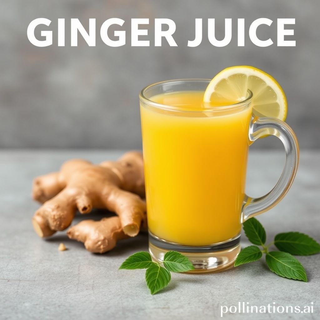 health benefits of ginger juice