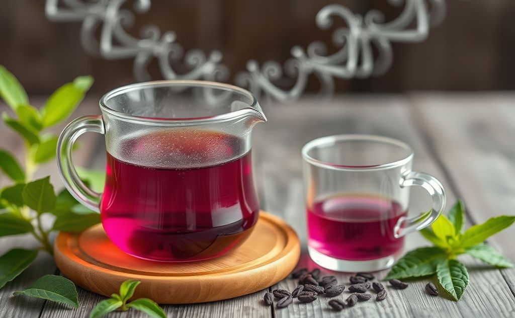 Health benefits purple tea brewing process