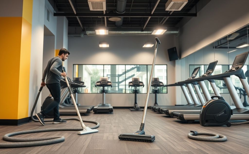 Health effects of loud gym cleaning vacuums