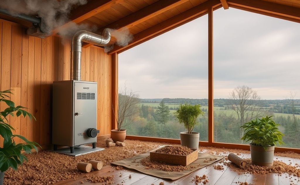 Health risks biomass heating indoor air quality