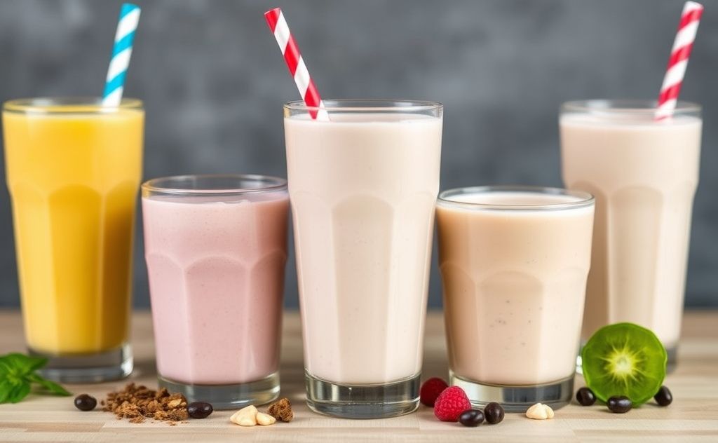 Healthier milkshake options low in saturated fat