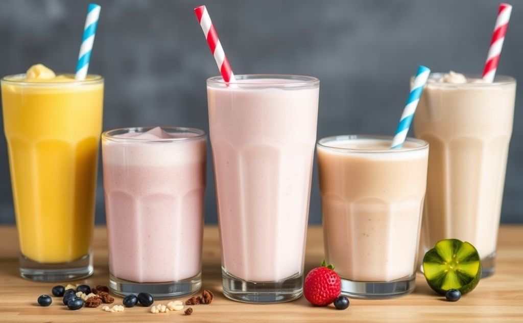 Healthier milkshake options low in sugar