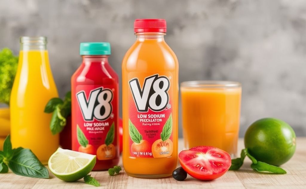 Healthy lifestyle with Low Sodium V8 Juice