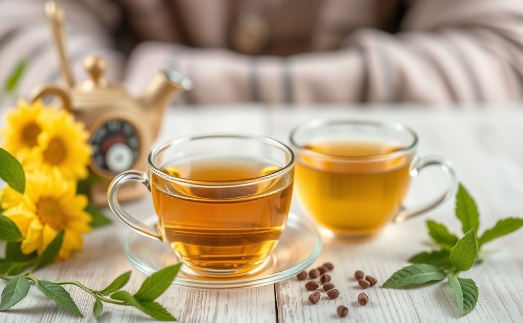 Healthy tea options for seniors' wellness.