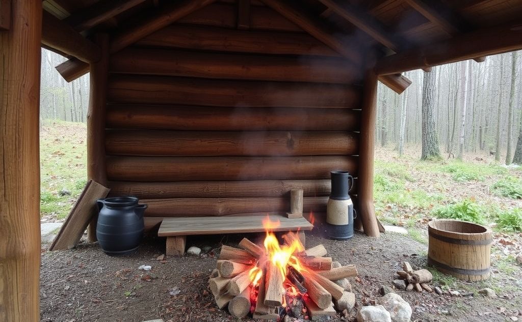 Heat a cabin naturally using alternative methods