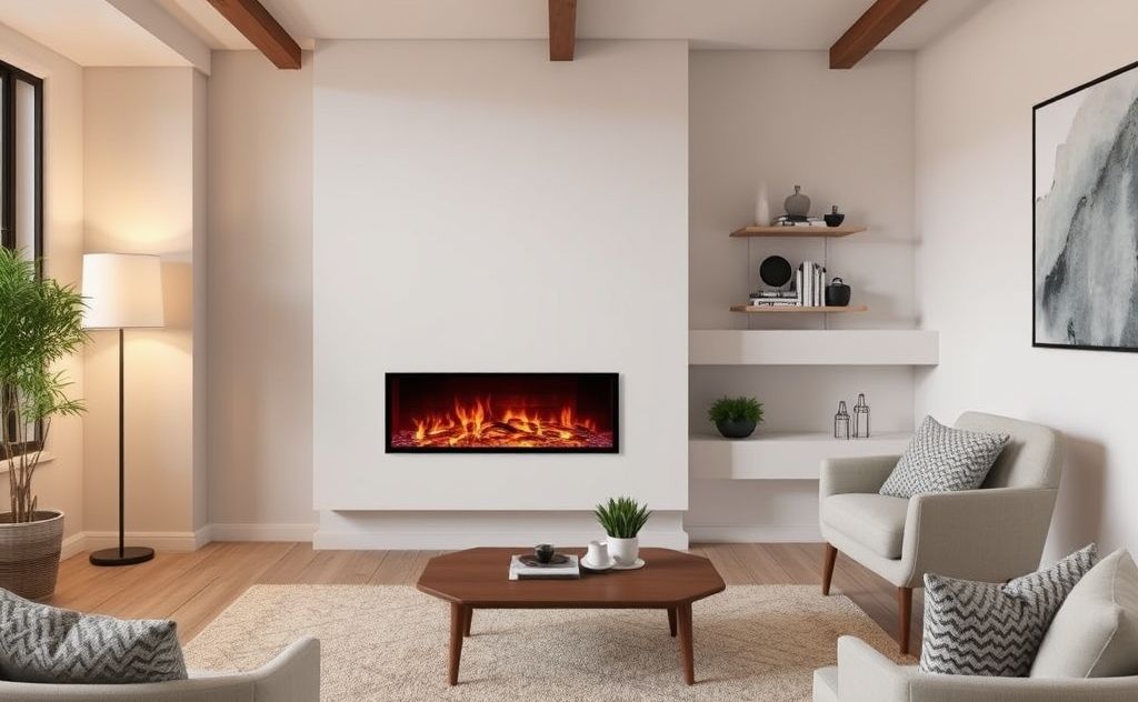 Heat output room size tips electric fireplace