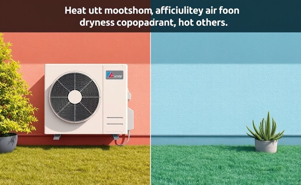 Heat pump efficiency and air dryness compared to others.