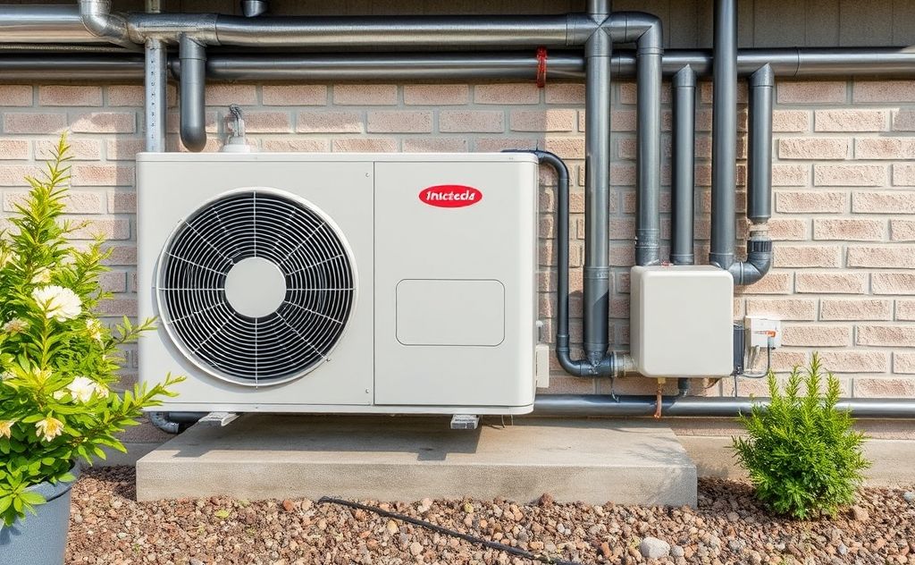 Heat pump in HVAC system for efficient climate control