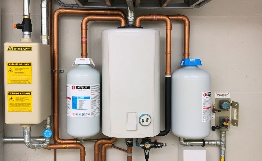 Heat pump water heater with refrigerant components