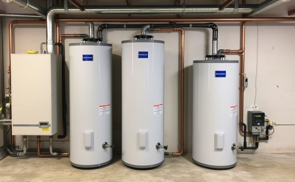Heat pump water heaters connected in series system